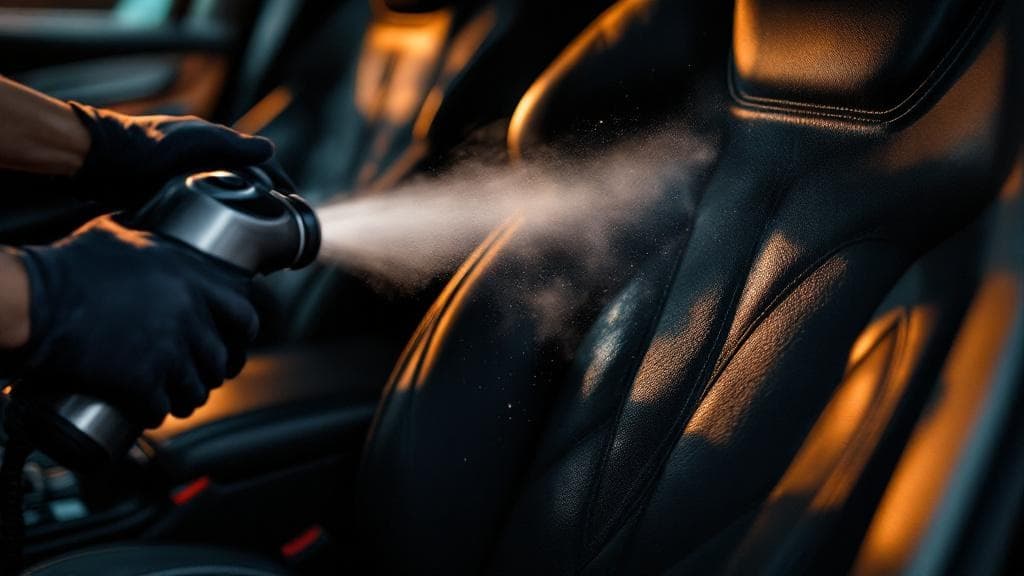Restored leather interior after a Grand Champion detail.